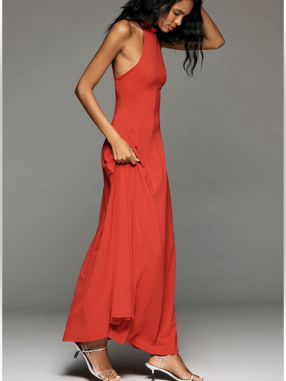 NWT Anthropologie Halter Open Back Maxi S - Picture 3 of 7